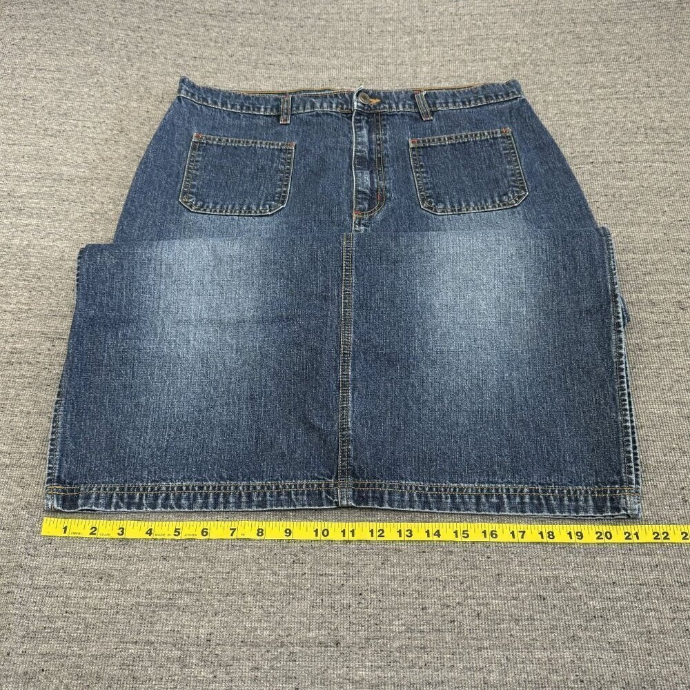 Baileys Point omen's Jeans Blues Denim Maxi Skirt Vintage Style Size 14 Waist 36 - Picture 7 of 16